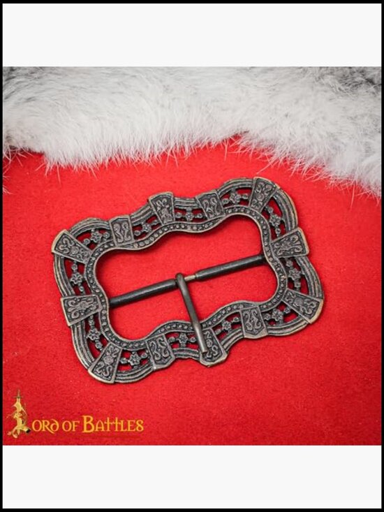 Antique Solid Brass Belt Buckle for Pirate Costume LARP Medieval Events main image 4